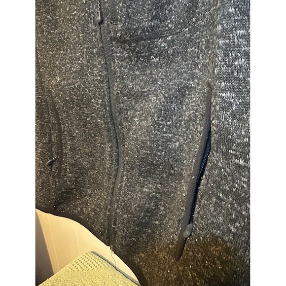 Free Country Mens Fleece Vest Zip Front Pockets Charcoal Heather XL - Picture 5 of 10